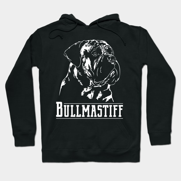 Bullmastiff dog portrait Hoodie by wilsigns